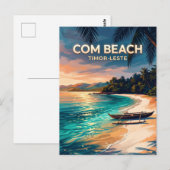 Com Beach Oost-Timor Briefkaart (Voorkant / Achterkant)