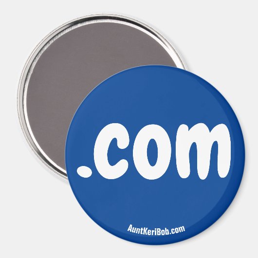 .com Red Refrigerator Magnet (Voorkant / Achterkant)