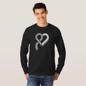 Coma Bewustzijn Hersenziekte Gerelateerd Hart Lint T-shirt (Voorkant volledig)