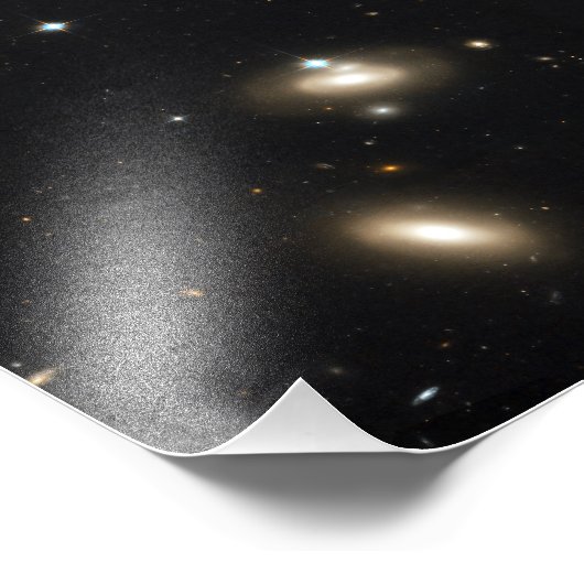 Coma-cluster van sterrenstelsels foto afdruk (Hoek)