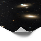 Coma-cluster van sterrenstelsels poster (Hoek)