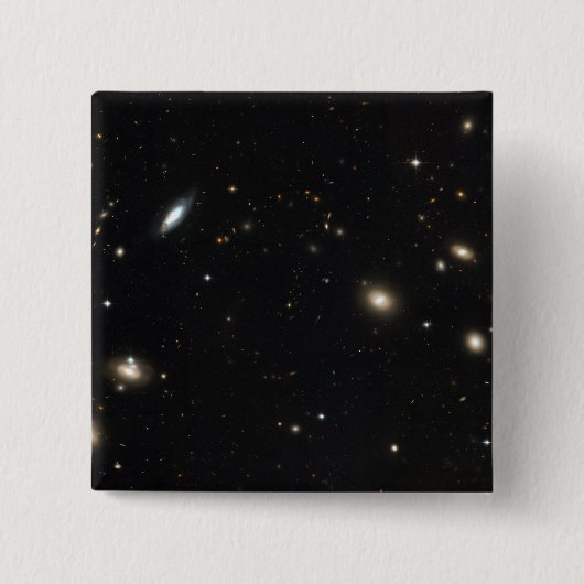 Coma-cluster van sterrenstelsels vierkante button 5,1 cm (Voorkant)