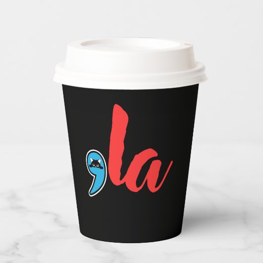 Coma La 2024 Cat Lady Papieren Bekers (Voorkant)