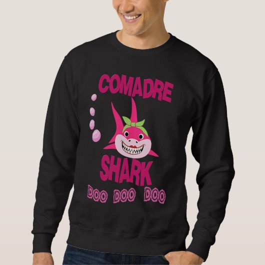 Comadre Shark Playera para Comadre en Espanol Trui (Voorkant)