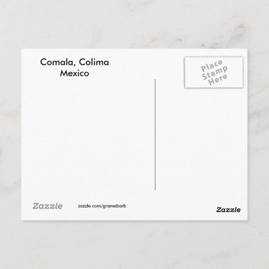 Comala, Colima, Mexico-Briefkaart Briefkaart (Achterkant)