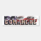 Comanche Bumpersticker (Voorkant)