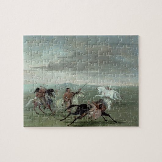 Comanche Feats of Martial Horsemanship, 1834 (oil) Legpuzzel (Horizontaal)