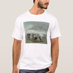 Comanche Feats of Martial Horsemanship, 1834 (oil) T-shirt