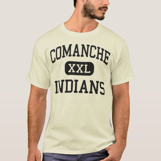 Comanche - Indianen - High School - Comanche Texas T-shirt (Voorkant)