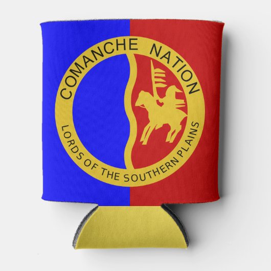 Comanche Nation Flag Blikjeskoeler (Voorkant)