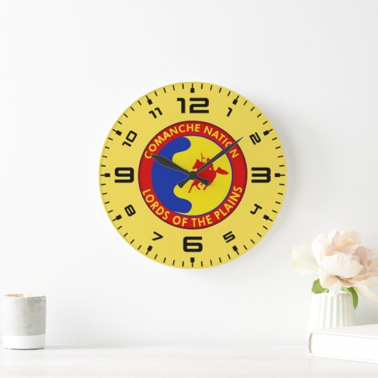 Comanche Nation Flag Grote Klok (Huis)