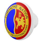 Comanche Nation Flag Keramische Knop (Rechts)