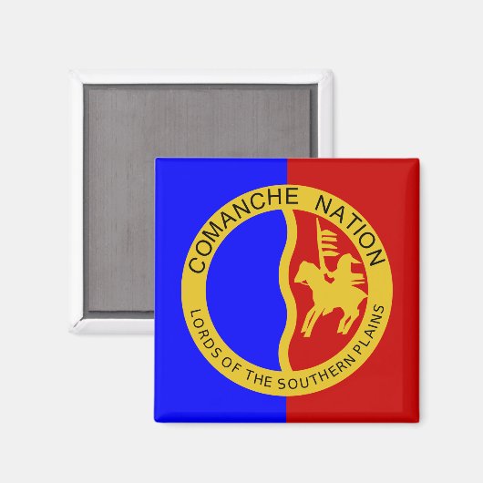 Comanche Nation Flag Magneet (Voorkant / Achterkant)