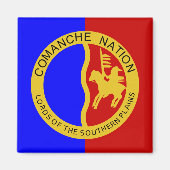 Comanche Nation Flag Magneet (Voorkant)
