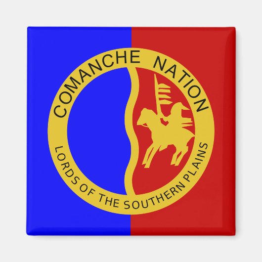 Comanche Nation Flag Magneet (Voorkant)