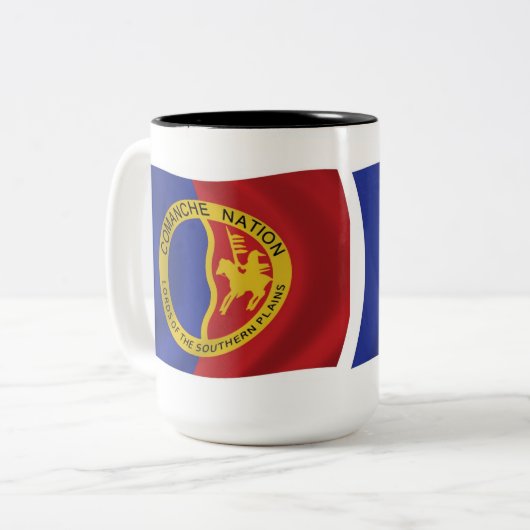 Comanche Nation Flag Mok (Voorkant links)