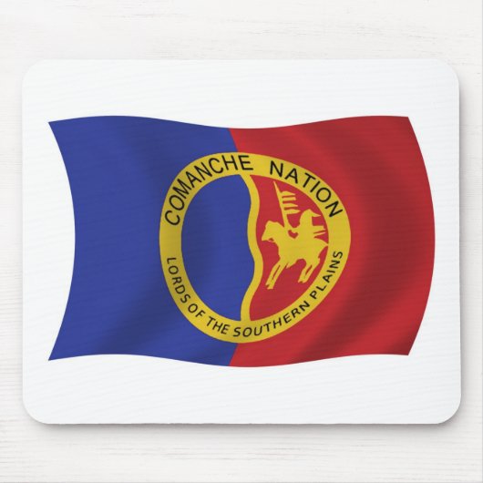 Comanche Nation Flag Mousepad Muismat (Voorkant)
