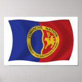 Comanche Nation Flag Poster Print (Voorkant)