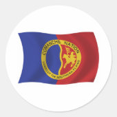 Comanche Nation Flag Sticker (Voorkant)
