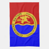 Comanche Nation Flag Theedoek (Verticaal)