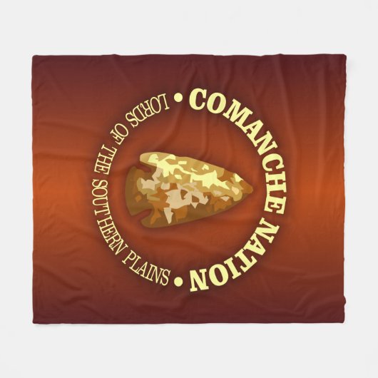 Comanche Nation Fleece Deken (Voorkant (Horizontaal))
