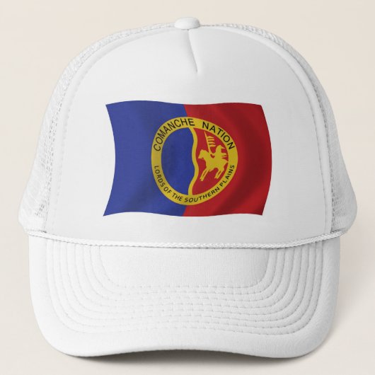 Comanche Nation Vlag Hoed Trucker Pet (Voorkant)