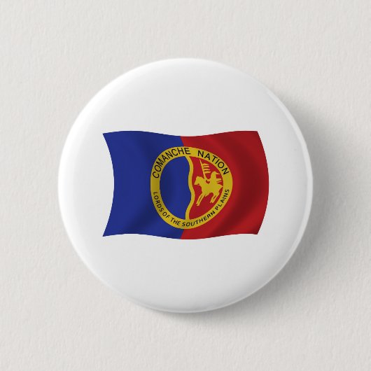 Comanche Nation Vlag Knop Ronde Button 5,7 Cm (Voorkant)