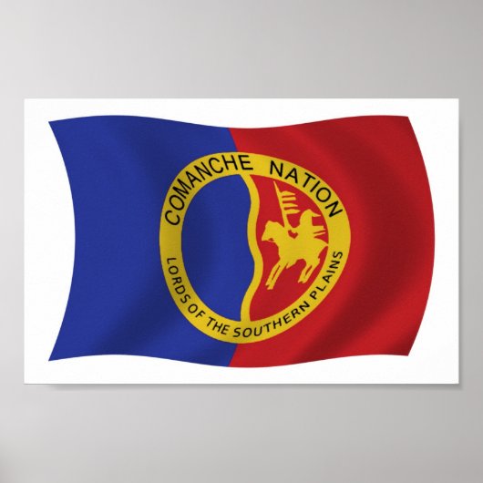 Comanche Nation Vlag Poster Print (Voorkant)