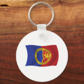 Comanche Nation Vlag Sleutelhanger (Voorkant)