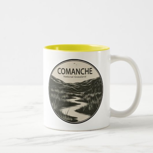 Comanche National Grassland Colorado Stream Tweekleurige Koffiemok (Rechts)