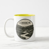 Comanche National Grassland Colorado Stream Tweekleurige Koffiemok (Links)