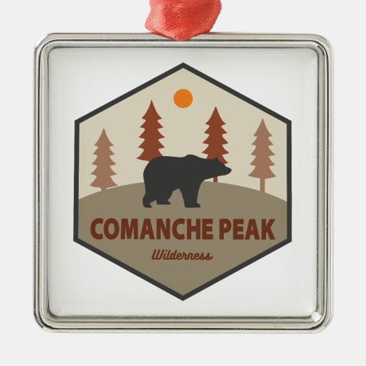 Comanche Peak Wilderness Colorado Beer Metalen Ornament (Voorkant)