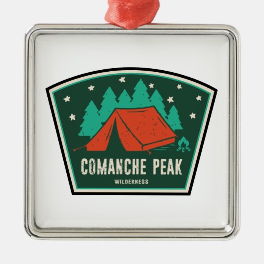 Comanche Peak Wilderness Colorado Camping Metalen Ornament (Voorkant)