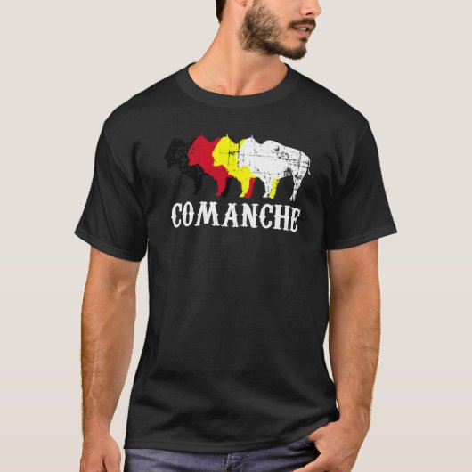 Comanche People Native American Indian Medicine Wh T-shirt (Voorkant)