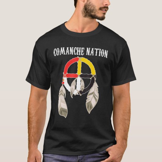 Comanche People Native American Indian Medicine Wh T-shirt (Voorkant)