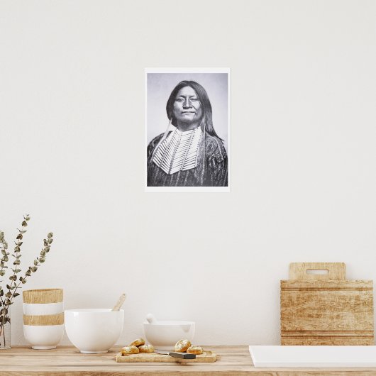 Comanche Tribesman, 1872 (foto) Poster (Keuken)