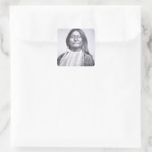 Comanche Tribesman, 1872 (foto) Vierkante Sticker (Tas)