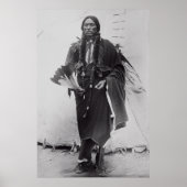 Comanche Warrior Chief Quanah Parker c. 1885 Poster (Voorkant)