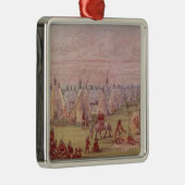 Comanchee Village Metalen Ornament (Rechts)