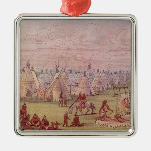 Comanchee Village Metalen Ornament (Voorkant)