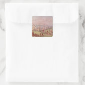 Comanchee Village Vierkante Sticker (Tas)