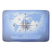 Comass Roos Sailing Ocean Blue Bath Mat (Voorkant)