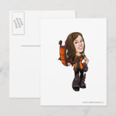 Comastar Haunted Bossen Personeelsspeler Briefkaart (Voorkant / Achterkant)