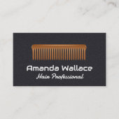 Comb | Achtergrond leder Visitekaartje (Voorkant)