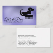 Comb Dog Grooming Logo | dierenverzorging Visitekaartje (Voorkant / Achterkant)