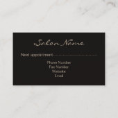 Comb en Curls Damask ID319 Afsprakenkaartje (Achterkant)