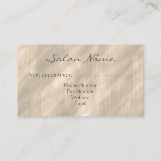 Comb en Curls Leopard ID319 Afsprakenkaartje (Achterkant)