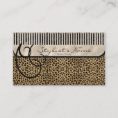 Comb en Curls Leopard ID319 Afsprakenkaartje (Voorkant)