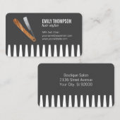 Comb en Razor Visitekaartje (Voorkant / Achterkant)