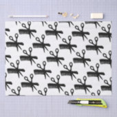 Comb en schaar design tissuepapier (Craft)